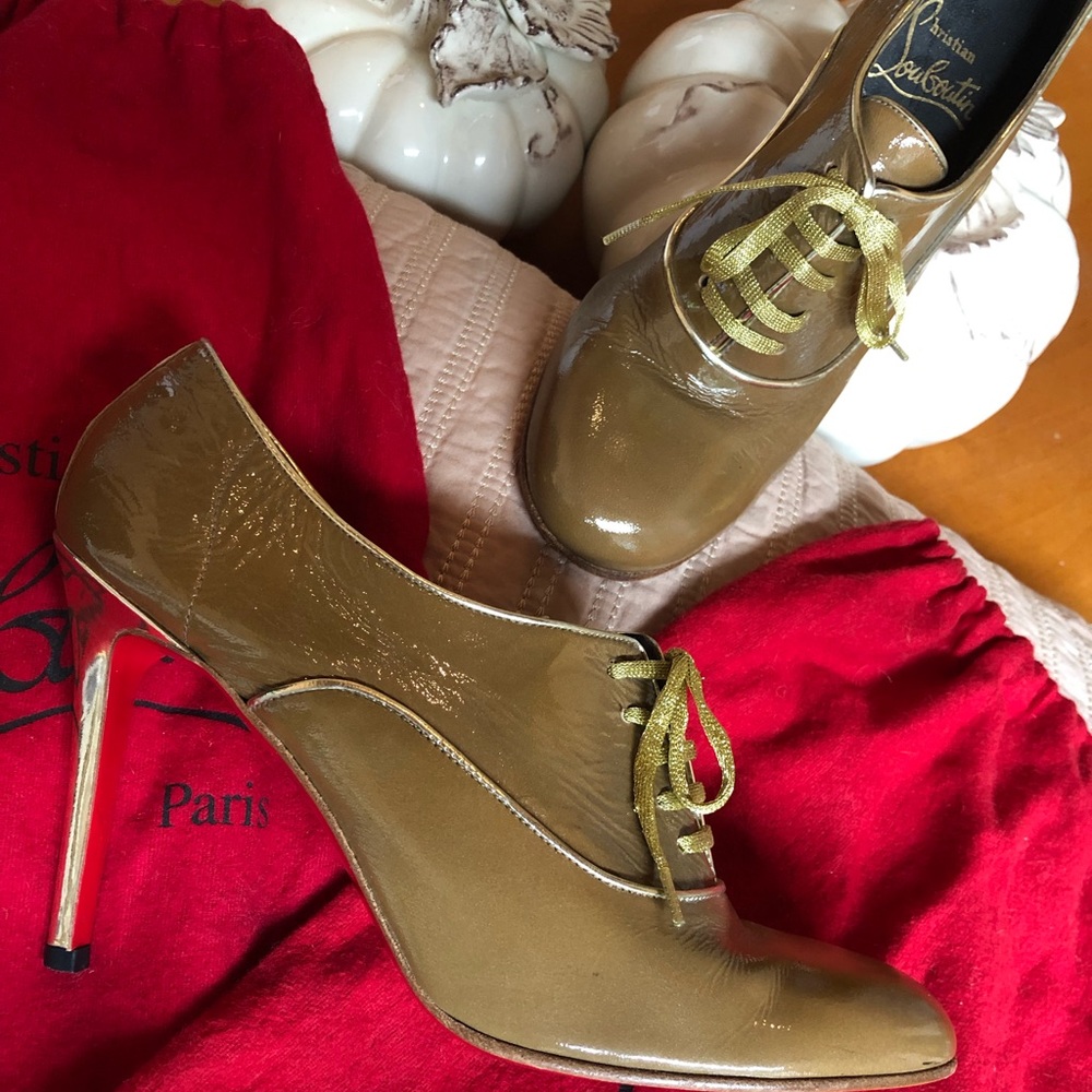 Christian Louboutin Gold Heels
